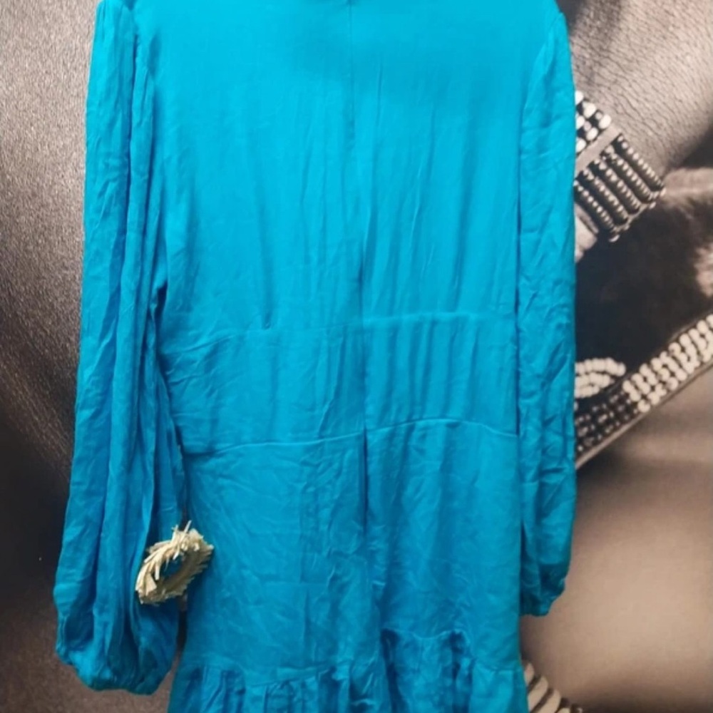 Missguided Blue Backless Dress - Picture 2 of 4